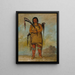 WhChees un Brave - George Catlin — ingelijst kunstwerk aan de muur