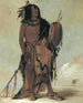 Wnnestou White Buffalo, un vieux guérisseur - George Catlin — weergave van het kunstwerk