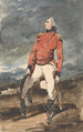 Studie voor het portret van een militair officier - George Chinnery — weergave van het kunstwerk