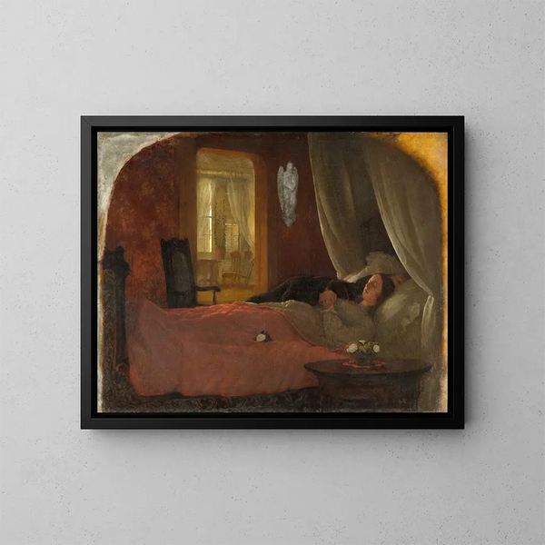 The Last Sleep - George Cochran Lambdin — framed artwork on a wall
