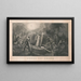 Kruis en kroon - George E Perine — ingelijst kunstwerk aan de muur