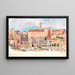 Forum depuis l'Est - George Elbert Burr — ingelijst kunstwerk aan de muur