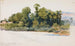 La Wye bij Wilton Castle, Wales - George Elbert Burr — weergave van het kunstwerk