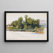 La Wye bij Wilton Castle, Wales - George Elbert Burr — ingelijst kunstwerk aan de muur