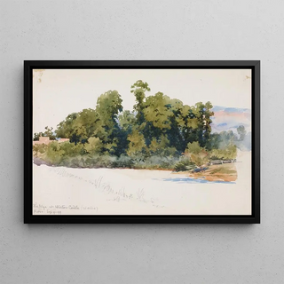 George Elbert Burr - The Wye at Wilton Castle Wales.webp
