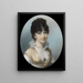 Portret van een dame - George Engleheart — ingelijst kunstwerk aan de muur