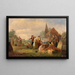 De weeskinderen van het dorp - George Francis Mulvany — ingelijst kunstwerk aan de muur