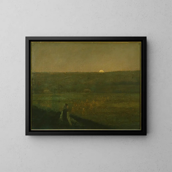 Moonrise Painting - George Fuller — framed artwork on a wall