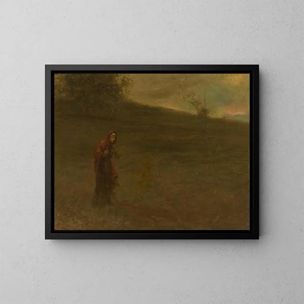 The Gatherer of simples - George Fuller — framed artwork on a wall