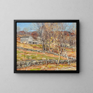 George Gardner Symons - Farmstead and Stone Fence.webp