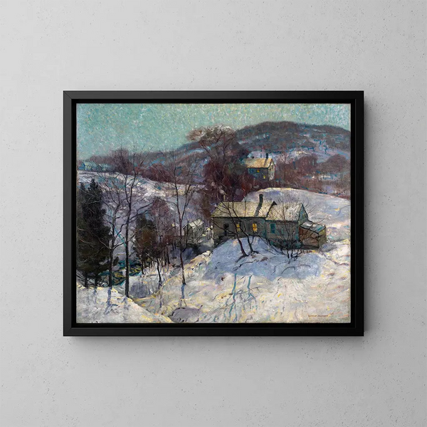 Shadows Sparkling of Trees - George Gardner Symons — framed artwork on a wall