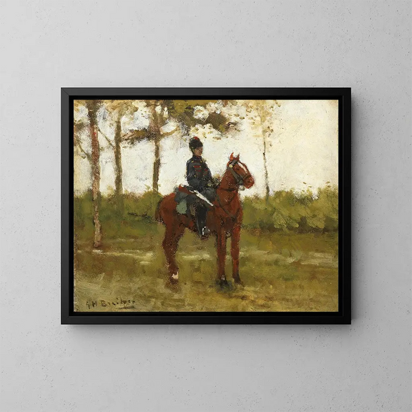 Huzar - George Hendrik Breitner — framed artwork on a wall
