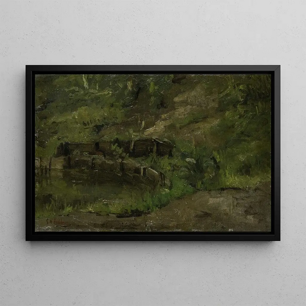 Landschap van de weide - George Hendrik Breitner — ingelijst kunstwerk aan de muur