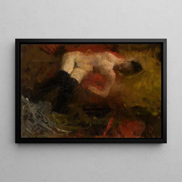 Nu - George Hendrik Breitner — ingelijst kunstwerk aan de muur