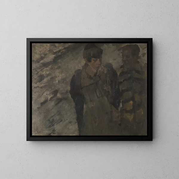 Winter Painting - George Hendrik Breitner — framed artwork on a wall