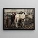van werkpaarden in de Houthaven, Amsterdam - George Hendrik Breitner — ingelijst kunstwerk aan de muur