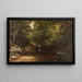 Cascade in het bos - George Hetzel — ingelijst kunstwerk aan de muur