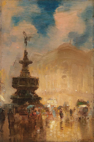 George Hyde Pownall - April Weather Piccadilly Circus.webp