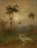 Een ochtend van zilver - George Inness — weergave van het kunstwerk