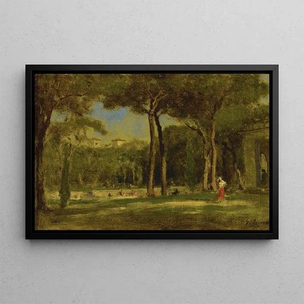 Villa Barberini - George Inness — framed artwork on a wall