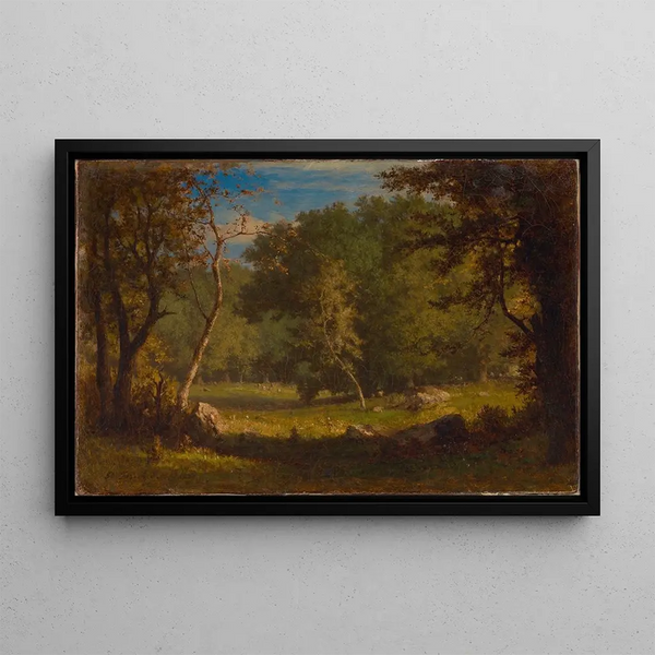 Terre des elfes - George Inness — framed artwork on a wall
