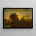 Ferme au crépuscule - George Inness — ingelijst kunstwerk aan de muur
