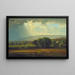 Oogstscène in de Delaware-vallei - George Inness — ingelijst kunstwerk aan de muur