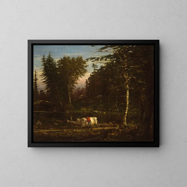in de Adirondacks - George Inness — ingelijst kunstwerk aan de muur