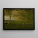 Landschapschilderij met vee in de storm - George Inness — ingelijst kunstwerk aan de muur