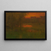 Landschap bij zonsondergang - George Inness — ingelijst kunstwerk aan de muur