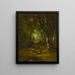 Landschap met jager - George Inness — ingelijst kunstwerk aan de muur