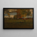 vlakbij het dorp in oktober - George Inness — ingelijst kunstwerk aan de muur