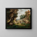 Het rotsblok van Dell nabij het dorp - George Inness — ingelijst kunstwerk aan de muur