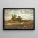 Hooggelegen weide - George Inness — ingelijst kunstwerk aan de muur