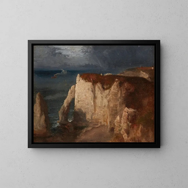Étretat - George Inness — framed artwork on a wall