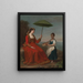 Een Dame van Neturrio, een haven in de territoria van de pausen - George James — ingelijst kunstwerk aan de muur