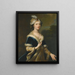 Portrait of Lady Elizabeth Howard 1701-1739 Eldest daughter of Charles Howard 3rd Earl of Carlisle in Turkish costume - George Knapton — framed artwork on a wall