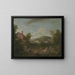 Landschap met landbouwarbeiders - George Lambert — ingelijst kunstwerk aan de muur