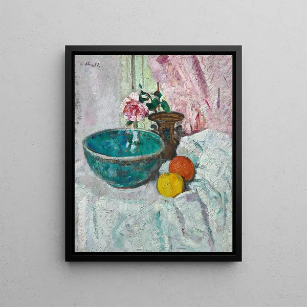 George Leslie Hunter - Pink Rose Fruit and Still Life.webp