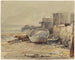 Vrachtschip gestrand - George Loring Brown — weergave van het kunstwerk
