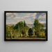 Landschap van New England met begraafplaats, mogelijk Medford MA - George Loring Brown — ingelijst kunstwerk aan de muur
