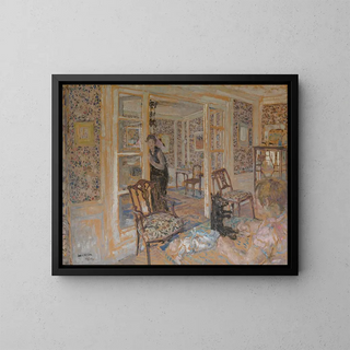 Binnen schilderij - George Morren — ingelijst kunstwerk aan de muur