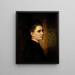 portret van Maria Healy, de dochter van de kunstenaar - George Peter Alexander Healy — ingelijst kunstwerk aan de muur