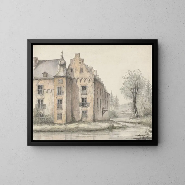 Vue du château de Doorwerth - George Pieter Westenberg — ingelijst kunstwerk aan de muur
