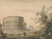 Romeinse Colosseum met boog links - George Robertson — weergave van het kunstwerk