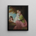 Groepsportret van Dorothy Stables 1753-1832 met haar dochters Harriet 1774-1827 en Maria 1775-1821 in een bebost landschap - George Romney — ingelijst kunstwerk aan de muur