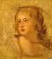 Hoofd van een vrouw - George Romney — weergave van het kunstwerk