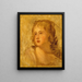 Hoofd van een vrouw - George Romney — ingelijst kunstwerk aan de muur