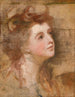 Portret van een dame - George Romney — weergave van het kunstwerk