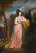 Portrait de Lady Elizabeth Capell Lady Monson - George Romney — weergave van het kunstwerk